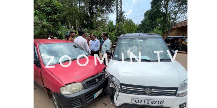 ಪುತ್ತೂರು : ಕಾರುಗಳ ನಡುವೆ ಅಪಘಾತ!