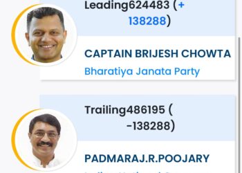 ದ.ಕ. ಲೋಕಸಭಾ ಕ್ಷೇತ್ರ : ಅಭ್ಯರ್ಥಿಗಳ ನಡುವೆ 138288 ಮತಗಳ ಅಂತರ!