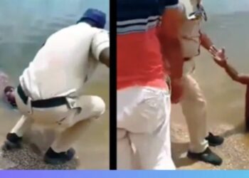 ಕುಡಿದ ಮತ್ತಿನಲ್ಲಿ ಕೆರೆಯಲ್ಲಿ ಹಾಯಾಗಿ ಮಲಗಿದ ವ್ಯಕ್ತಿ : ಸಾವನ್ನಪ್ಪಿದ್ದಾನೆ ಎಂದು ಪೊಲೀಸರನ್ನು ಕರೆಸಿದ ಸ್ಥಳೀಯರು