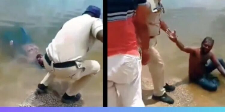 ಕುಡಿದ ಮತ್ತಿನಲ್ಲಿ ಕೆರೆಯಲ್ಲಿ ಹಾಯಾಗಿ ಮಲಗಿದ ವ್ಯಕ್ತಿ : ಸಾವನ್ನಪ್ಪಿದ್ದಾನೆ ಎಂದು ಪೊಲೀಸರನ್ನು ಕರೆಸಿದ ಸ್ಥಳೀಯರು