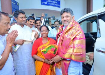 ಕುಕ್ಕೆ ಸುಬ್ರಹ್ಮಣ್ಯಕ್ಕೆ ಆಗಮಿಸಿದ ಡಿಸಿಎಂ ಡಿ.ಕೆ. ಶಿವಕುಮಾರ್