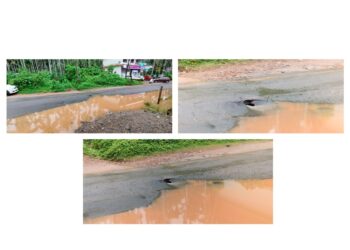 ವಿಟ್ಲ : ರಸ್ತೆಯ ನಡುವೆಯೇ ಭೂ ಕುಸಿತ!