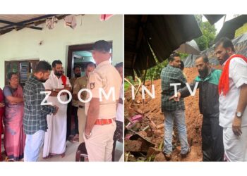 ಬನ್ನೂರು : ಧರೆ ಕುಸಿದು ಮನೆಗೆ ಹಾನಿ : ಘಟನಾ ಸ್ಥಳಕ್ಕೆ ಅರುಣ್ ಕುಮಾರ್ ಪುತ್ತಿಲ ಭೇಟಿ