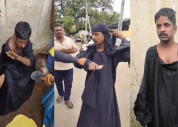 ಬುರ್ಖಾ ಧರಿಸಿ ಅನುಮಾನಾಸ್ಪದವಾಗಿ ಓಡಾಟ : ವ್ಯಕ್ತಿಯೋರ್ವನಿಗೆ ಸಾರ್ವಜನಿಕರಿಂದ ಧರ್ಮದೇಟು!