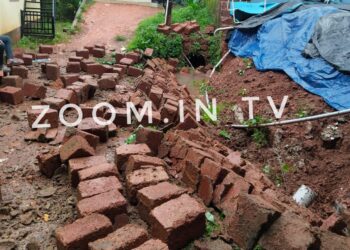 ಪುತ್ತೂರು : ಮನೆಯ ಕೌಂಪಂಡ್ ಕುಸಿತ!