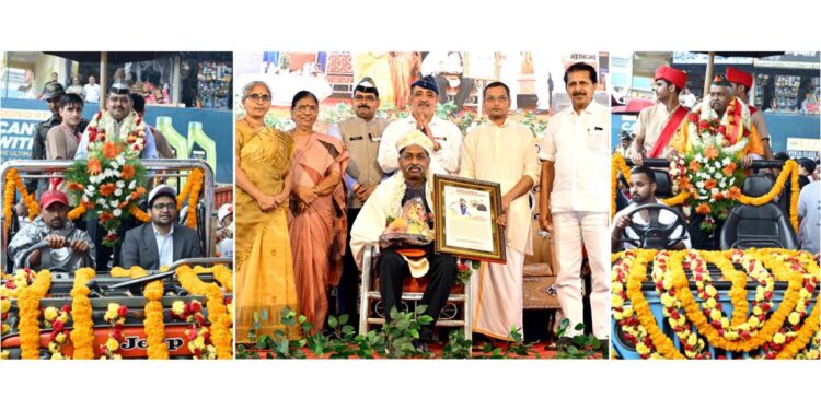 ಕಾರ್ಗಿಲ್ ವಿಜಯೋತ್ಸವದ 25ನೇಯ ವರ್ಷಾಚರಣೆ : ಪರಮವೀರ ಚಕ್ರ ಪುರಸ್ಕೃತಕ್ಯಾಪ್ಟನ್ ಯೋಗೀಂದ್ರ ಸಿಂಗ್ ಯಾದವ್ ಹಾಗೂ ಸೇನಾಪದಕ ಪುರಸ್ಕೃತ ಕ್ಯಾಪ್ಟನ್ ನವೀನ್ ನಾಗಪ್ಪರಿಗೆ ಗೌರವಾರ್ಪಣೆ