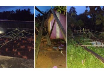 ಬೆಳ್ತಂಗಡಿ : ಭಾರೀ ಗಾಳಿ ಮಳೆ : ವಿದ್ಯುತ್ ಕಂಬ ಬಿದ್ದು ಮನೆಗೆ ಹಾನಿ!