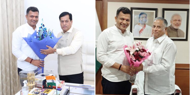 ಕೇಂದ್ರ ಸಚಿವರನ್ನು ಭೇಟಿಯಾದ ಸಂಸದ ಕ್ಯಾಪ್ಟನ್ ಬ್ರಿಜೇಶ್ ಚೌಟ