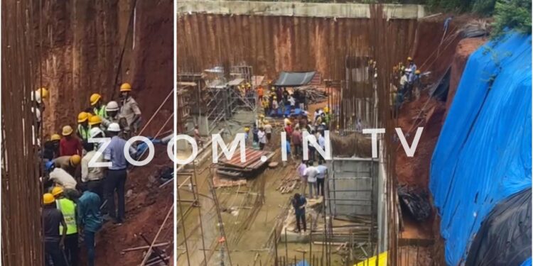 ಮಂಗಳೂರು : ಕಟ್ಟಡ ಕಾಮಗಾರಿ ವೇಳೆ ಮಣ್ಣು ಕುಸಿತ : ಮಣ್ಣಿನಡಿ ಸಿಲುಕಿದ ಇಬ್ಬರು ಕಾರ್ಮಿಕರು!