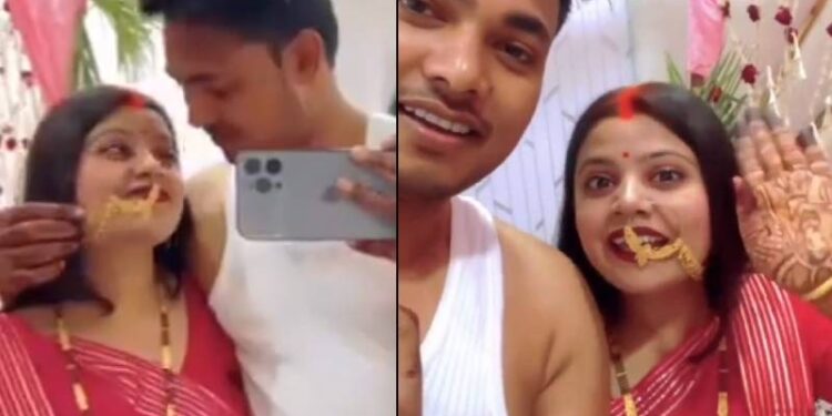 ವ್ಲಾಗ್​ ಹುಚ್ಚು : ಪತ್ನಿ ಜೊತೆಗಿನ ಫಸ್ಟ್​ ನೈಟ್​ ವೀಡಿಯೋ ಹಂಚಿಕೊಂಡ ವರ!