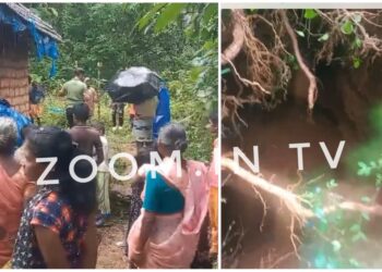 ಸುಳ್ಯ : ಭಾರೀ ಮಳೆ : ಮನೆಯೊಂದರ ಪಕ್ಕ ಅಪಾಯಕಾರಿ ಗುಂಡಿ ನಿರ್ಮಾಣ!