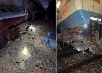 ಹಾಸನ : ರೈಲು ಬರುತ್ತಿದ್ದಾಗಲೇ ಕುಸಿದ ಗುಡ್ಡ ; ಹಳಿಯಿಂದ ಜಾರಿದ ಟ್ರೈನ್!