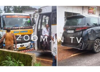 ಕಾವು : ವಾಹನಗಳ ನಡುವೆ ಸರಣಿ ಅಪಘಾತ!