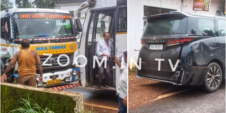 ಕಾವು : ವಾಹನಗಳ ನಡುವೆ ಸರಣಿ ಅಪಘಾತ!