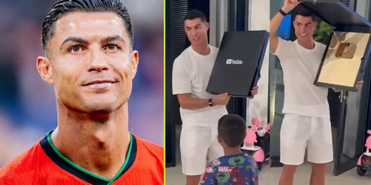 ಯೂಟ್ಯೂಬ್ ಇತಿಹಾಸದಲ್ಲೇ ಕ್ರಿಸ್ಟಿಯಾನೋ ರೊನಾಲ್ಡೊ ರೆಕಾರ್ಡ್ ಬ್ರೇಕ್‌ : ಒಂದೇ ದಿನಕ್ಕೆ ಡೈಮಂಡ್ ಬಟನ್!