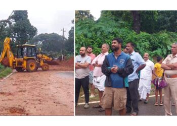 ತೆಂಕಿಲದಲ್ಲಿ ರಾಷ್ಟ್ರೀಯ ಹೆದ್ದಾರಿಗೆ ಗುಡ್ಡ ಕುಸಿತ : ಭರದಿಂದ ಸಾಗುತ್ತಿದೆ ತೆರವು ಕಾರ್ಯ!