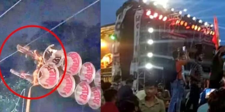 ಹೈಟೆನ್ಷನ್ ವಿದ್ಯುತ್ ತಂತಿಗೆ ಸಿಲುಕಿಕೊಂಡ ಡಿಜೆ ವಾಹನ : 9 ಮಂದಿ ಸಾವು