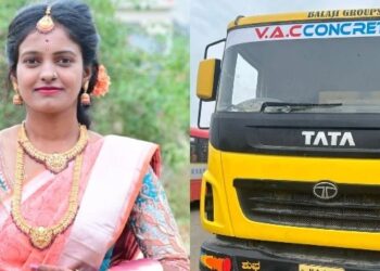 ಬೈಕ್​ಗೆ ಲಾರಿ ಡಿಕ್ಕಿ : ಕಣ್ಣೆದುರೇ ಗರ್ಭಿಣಿ ಪತ್ನಿ ಸಾವು : ರಸ್ತೆಯಲ್ಲೇ ಕಣ್ಣೀರಿಟ್ಟ ಪತಿ