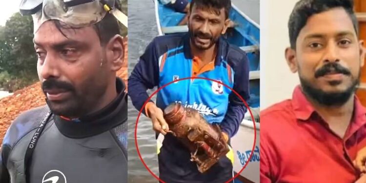 ಶಿರೂರು ದುರಂತ : ಅರ್ಜುನ್​​ ಹುಡುಕಲು ನೀರಿಗಿಳಿದ ಈಶ್ವರ್​ ಮಲ್ಪೆ ; ಲಾರಿ ಜಾಕ್​ ಪತ್ತೆ!