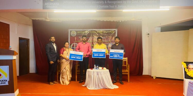 ಅಕ್ಷಯ ಕಾಲೇಜಿನಲ್ಲಿ ಗ್ರಂಥಪಾಲಕರ ದಿನಾಚರಣೆ, ಪುಸ್ತಕಪ್ರದರ್ಶನ ಮತ್ತು ಡಿಜಿಟಲ್ ಲೈಬ್ರರಿ ಉದ್ಘಾಟನೆ