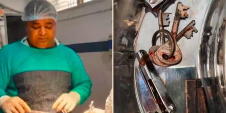 ಮೊಬೈಲ್​ ನೋಡುತ್ತಾ ಚಾಕು, ನೈಲ್ ಕಟ್ಟರ್, ಕೀ ಬಂಚ್ ನುಂಗಿದ ಬಾಲಕ ; ಆಮೇಲೇನಾಯ್ತು?