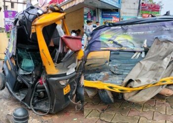 ಆಟೋ ರಿಕ್ಷಾ-ಬಸ್ ನಡುವೆ ಅಪಘಾತ : ಗಂಭೀರ ಗಾಯಗೊಂಡ ಆಟೋ ಚಾಲಕ ಮೃತ್ಯು!