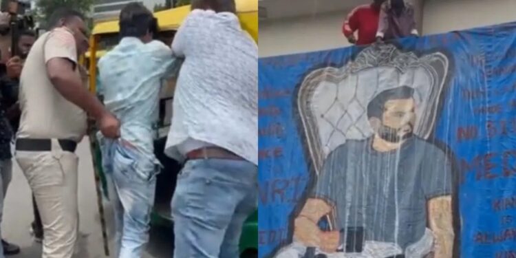 ಹುಚ್ಚಾಟ ಮೆರೆದ ದರ್ಶನ್ ಅಭಿಮಾನಿ ; ಪೊಲೀಸರಿಂದ ಲಾಠಿಚಾರ್ಜ್!