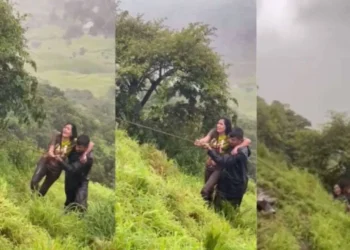 ಸೆಲ್ಫಿ ತೆಗೆದುಕೊಳ್ಳಲು ಹೋಗಿ 60 ಅಡಿ ಆಳದ ಕಂದಕಕ್ಕೆ ಬಿದ್ದ ಯುವತಿಯ ರಕ್ಷಣೆ