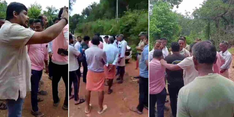 ಮಳೆ ಹಾನಿ ಸ್ಥಳಕ್ಕೆ ತಡವಾಗಿ ಬಂದದ್ದಕ್ಕೆ ಪ್ರಶ್ನಿಸಿದ ಗ್ರಾಮಸ್ಥರು : ಅವಾಚ್ಯ ಶಬ್ದಗಳಿಂದ ನಿಂದಿಸಿದ ಶಾಸಕ ಹರೀಶ್ ಪೂಂಜ!?