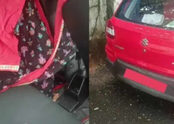 ಹೊರಗೆ ಕಾರು ಅಲುಗಾಟ, ಒಳಗೆ ಜೋಡಿ ಕಾಮದಾಟ! ಕಾರಿನಲ್ಲಿ ಯುವಕ-ಯುವತಿ ರಾಸಲೀಲೆ