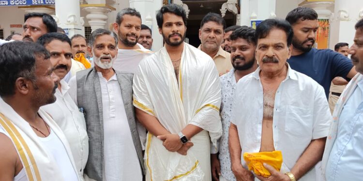 ಕುಕ್ಕೆ ಶ್ರೀ ಸುಬ್ರಹ್ಮಣ್ಯ ಕ್ಷೇತ್ರಕ್ಕೆ ಜೆಡಿಎಸ್ ಮುಖಂಡ ನಿಖಿಲ್ ಕುಮಾರಸ್ವಾಮಿ ಭೇಟಿ