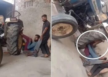 ರೀಲ್ಸ್​​​ಗಾಗಿ ಹುಚ್ಚು ಸಾಹಸ :  ಕಾಲು ಮುರಿದುಕೊಂಡ ಯುವಕ