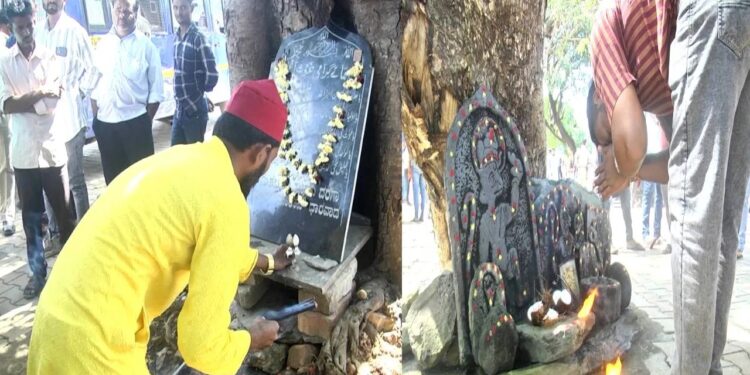 ಭಾವೈಕ್ಯತೆ ಮೆರೆದ ಎರಡೂ ಕೋಮಿನ ಜನತೆ : ವಿಗ್ರಹ, ಬೋರ್ಡ್​ ತೆರವು!