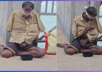 ಕೈಗಳಿದ್ದರೂ ಇಲ್ಲದಂತೆ ನಟಿಸಿ ಭಿಕ್ಷೆ ಬೇಡಿದ ಭಿಕ್ಷುಕ!