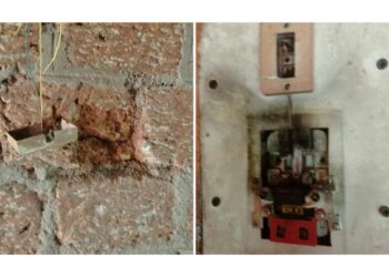 ವಿಟ್ಲ : ಕೇಪು, ಅಳಿಕೆಯಲ್ಲಿ ಸಿಡಿಲು ಬಡಿದು ಮನೆಗೆ ಹಾನಿ