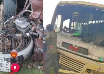 ಬುಲೆಟ್ ಕದ್ದು ಓಡುವಾಗ ಅಪಘಾತ ; ಕಳ್ಳ ಸ್ಥಳದಲ್ಲೇ ಸಾವು!