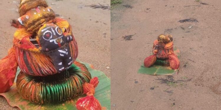 ವಾಮಾಚಾರ – ಮಡಿಕೆಗೆ ಕಾಳಿ ರೂಪ, ಬೆಚ್ಚಿ ಬಿದ್ದ ಮಲೆನಾಡು!