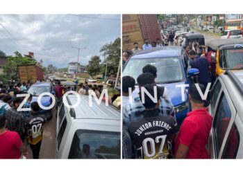 ಪುತ್ತೂರು : ದರ್ಬೆ ಐಬಿ ಮುಂಭಾಗ ಸರಣಿ ಅಪಘಾತ!