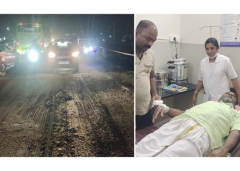 ಉಪ್ಪಿನಂಗಡಿ : ಬೈಕ್ ಸ್ಕಿಡ್ : ಸರ್ವಿಸ್ ರಸ್ತೆ ನಿರ್ಮಿಸದ ಕೆಎನ್ಆರ್ ಸಂಸ್ಥೆಯ ವಿರುದ್ಧ ದೂರು..!!!