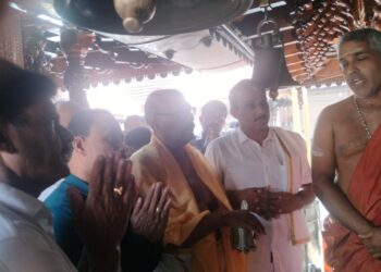 ಡಾ| ಡಿ. ವೀರೇಂದ್ರ ಹೆಗ್ಗಡೆಯವರ 76 ನೇ ಹುಟ್ಟುಹಬ್ಬದ ಪ್ರಯುಕ್ತ ಪುತ್ತೂರು ಶ್ರೀ ಮಹಾಲಿಂಗೇಶ್ವರ ದೇವರಿಗೆ ಏಕದಶ ರುದ್ರಾಭಿಷೇಕ ಸೇವೆ…!!!