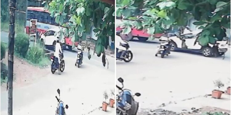 ಬಸ್ ಹತ್ತಲು ಗಡಿಬಿಡಿಯಲ್ಲಿ ರಸ್ತೆ ದಾಟುತ್ತಿದ್ದ ವಿದ್ಯಾರ್ಥಿನಿಗೆ ಕಾರು ಡಿಕ್ಕಿ: ಆಸ್ಪತ್ರೆಗೆ ದಾಖಲು