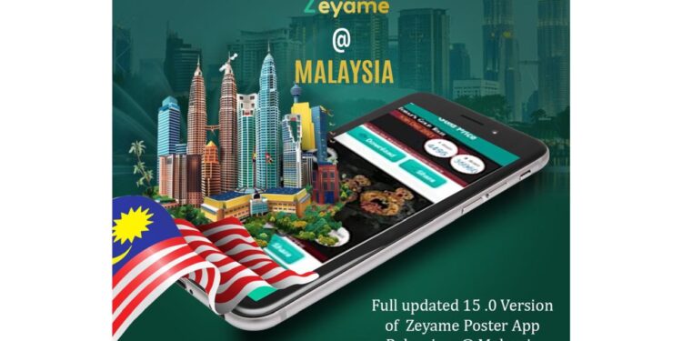 ಐದನೇ ದೇಶಕ್ಕೆ ಕಾಲಿಡುತ್ತಿರುವ Zeyame Poster App: (ಡಿ.5) ಮಲೇಷಿಯಾದಲ್ಲಿ ಲಾಂಚ್…!!!!
