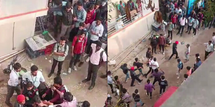 ಪಾರ್ಕಿಂಗ್ ವಿಚಾರಕ್ಕೆ ವಿದ್ಯಾರ್ಥಿಗಳ ಮಾರಾಮಾರಿ – ಮೂವರಿಗೆ ಚಾಕುವಿನಿಂದ ಹಲ್ಲೆ