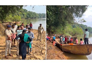ಪೆರಾಬೆ ಅಕ್ರಮ ಮರುಳುಗಾರಿಕೆ ಆರೋಪ -ಗಣಿ, ಕಂದಾಯ, ಪೊಲೀಸ್ ಇಲಾಖೆ, ಗ್ರಾ.ಪಂ ಜಂಟಿ ಸರ್ವೆ