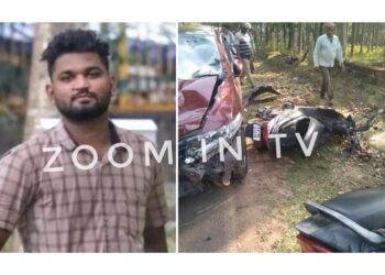 ಚಿಕ್ಕಮಗಳೂರಿನಲ್ಲಿ ಸ್ಕೂಟಿ-ಕಾರು ಅಪಘಾತ : ಸ್ಕೂಟಿ ಸವಾರ ಓಡಿಲ್ನಾಳದ ಸಜೇಶ್ ಮೃತ್ಯು ..!!