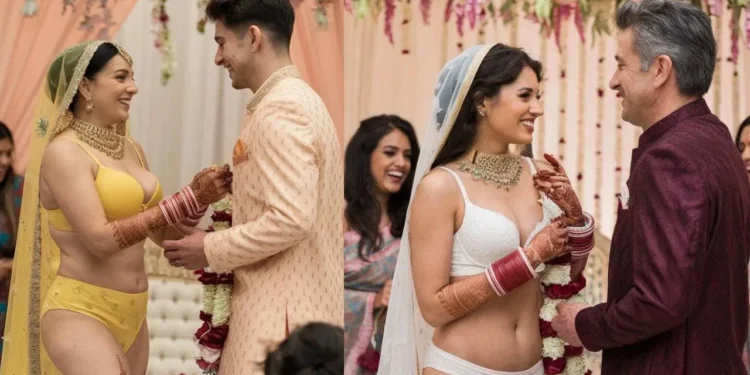 ಲೆಹಂಗಾ, ಸೀರೆ ಬದಲು ವಧು ಬಿಕಿನಿ ತೊಟ್ಟು ಮದುವೆ ಮಂಟಪಕ್ಕೆ ಆಗಮಿಸಿದ್ದು ನಿಜಾನಾ? ಇಲ್ಲಿದೆ ಸತ್ಯಾಂಶ