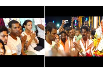 ತುಳು ನಾಡಿನ ದೈವದ ಸನ್ನಿಧಿಯಲ್ಲಿ ತಮಿಳು ನಟ ವಿಶಾಲ್..!!!