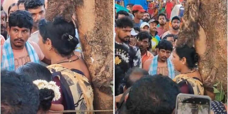 ಉಡುಪಿ: ಮಲ್ಪೆಯಲ್ಲಿ ಮೀನು ಕಳ್ಳತನ ಆರೋಪದ ಮೇಲೆ ಮಹಿಳೆಯನ್ನು ಮರಕ್ಕೆ ಕಟ್ಟಿಹಾಕಿ ಥಳಿತ…!!!