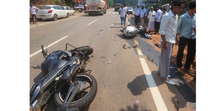 ಪುತ್ತೂರು: ಬೈಕ್ – ಆಕ್ಟಿವಾ ನಡುವೆ ಡಿಕ್ಕಿ: ಇಬ್ಬರು ಆಸ್ಪತ್ರೆಗೆ ದಾಖಲು..!!