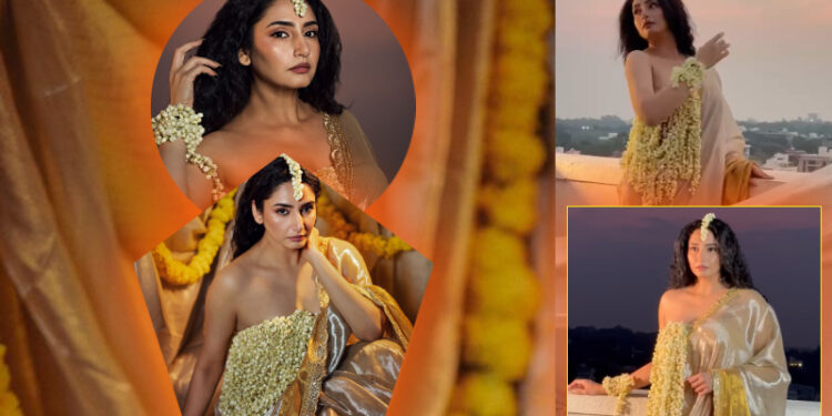 ದುಂಡು ಮಲ್ಲಿಗೆ ಹೂವುಗಳ ಹಾರದಲ್ಲಿ ತುಪ್ಪದ ಬೆಡಗಿ ರಾಗಿಣಿ ..!!